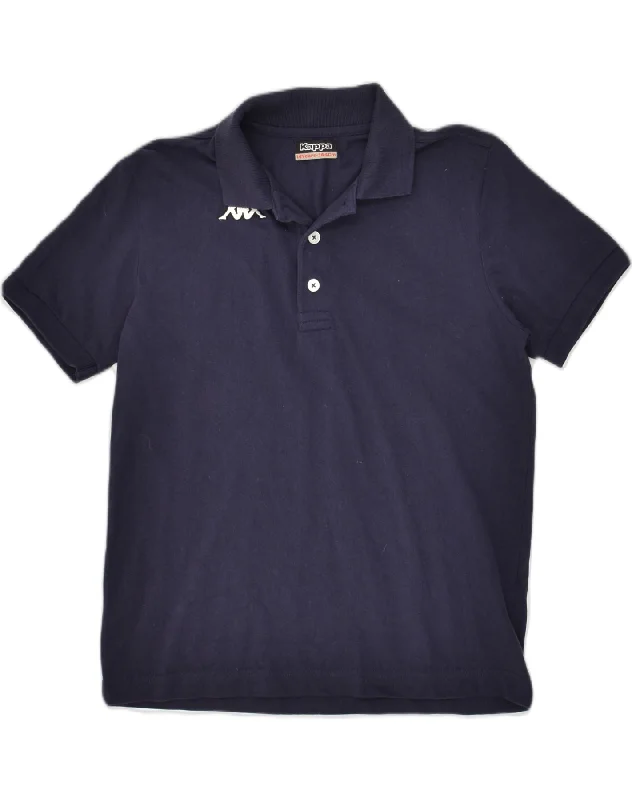 custom-fit polo shirts for men -KAPPA Boys Polo Shirt 13-14 Years Navy Blue Cotton