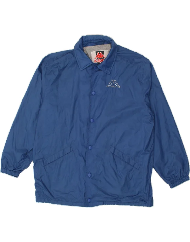 men's military jackets -KAPPA Mens Rain Jacket UK 38 Medium Blue Nylon