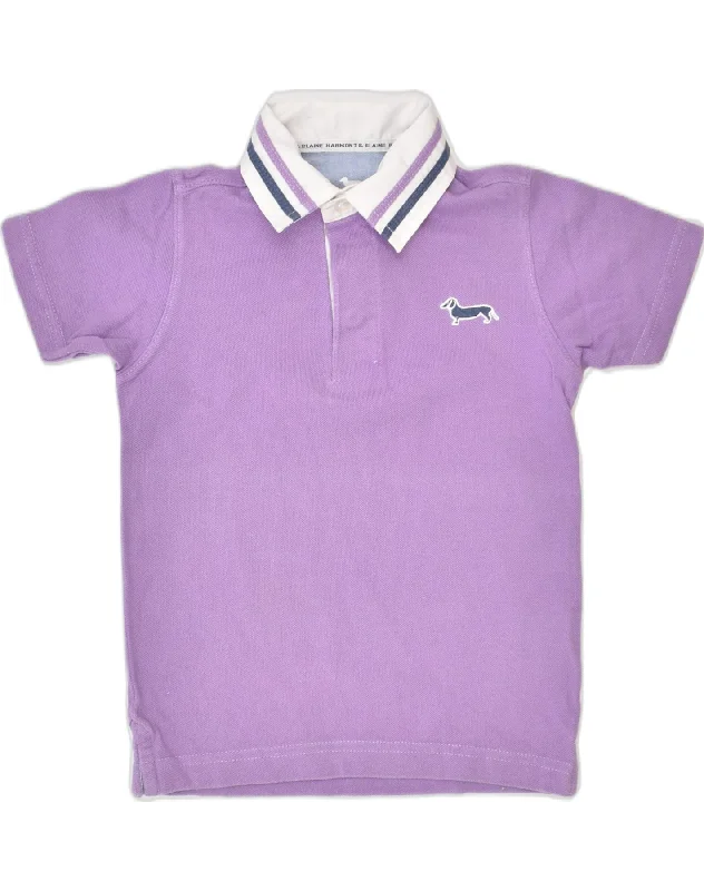 lightweight polo shirts for sports -LACOSTE Girls Polo Shirt 6-7 Years XS Purple Cotton