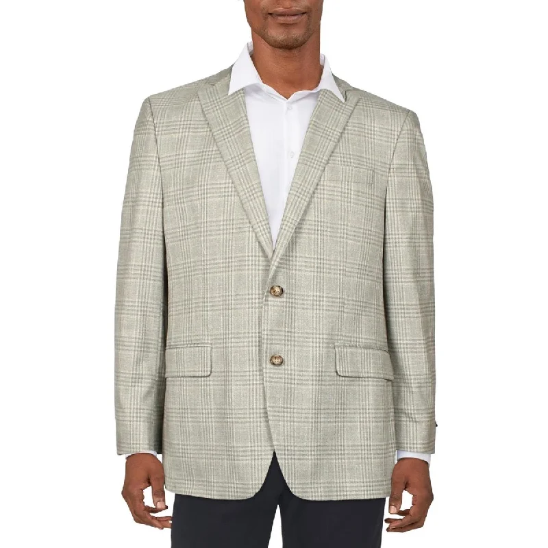 varsity jackets for men -Lauren Ralph Lauren Mens Lexington Classic Fit Plaid Suit Jacket