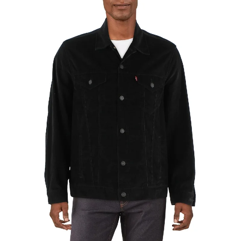 men's slim-fit blazers -Levi Strauss & Co. Mens Lightweight Heavy Trucker Jacket