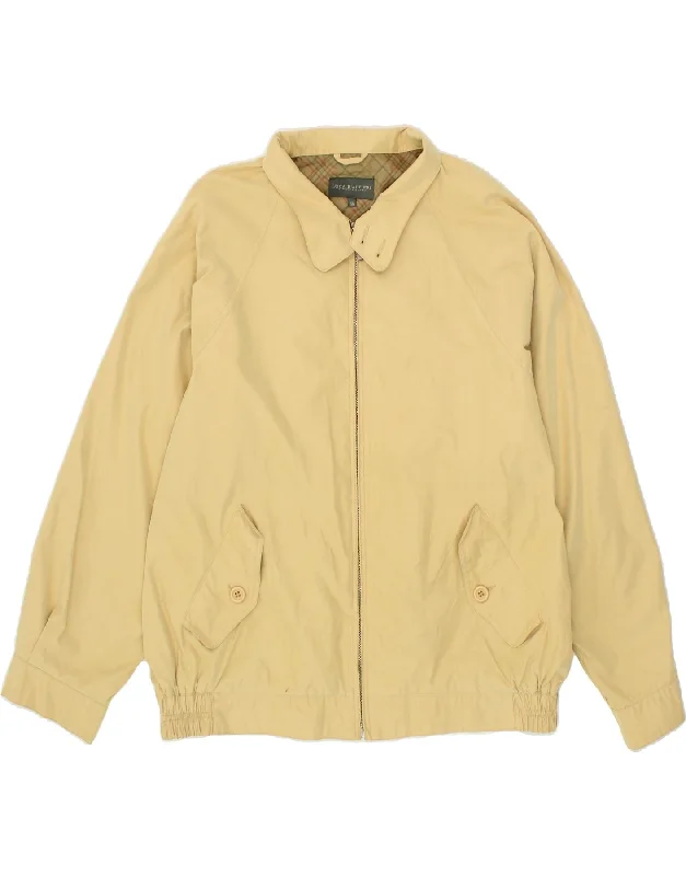 men's casual zippered jackets -LUCA D'ALTIERI Mens Bomber Jacket IT 56 3XL Yellow