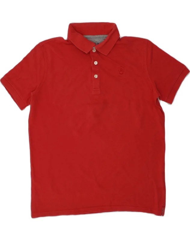 men's sports polo shirts for men -MASSIMO DUTTI Boys Polo Shirt 11-12 Years Red Cotton