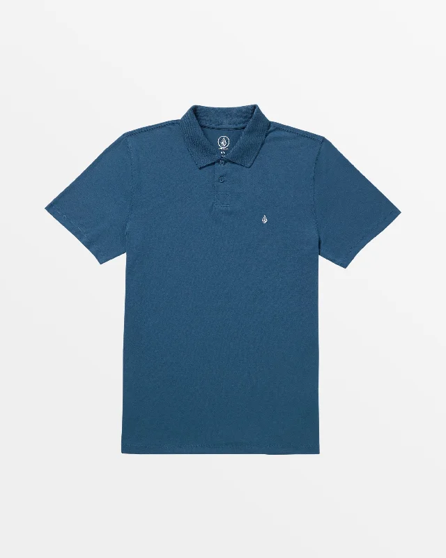 men's athletic polo shirts -Middler Polo Shirt - Smokey Blue