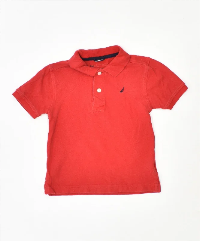 classic fit polo shirts for men -NAUTICA Boys Polo Shirt 5-6 Years Medium Red Cotton