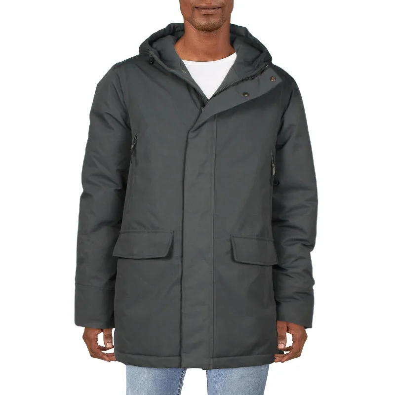 men's casual zippered jackets -Norden Mens Anderson Quilted Cold Weather Puffer Jacket