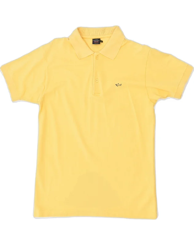 men's high-performance polo shirts -PAUL & SHARK Boys Polo Shirt 11-12 Years Yellow Cotton