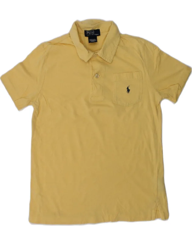 vibrant polo shirts for men -POLO RALPH LAUREN Boys Polo Shirt 6-7 Years Beige Cotton