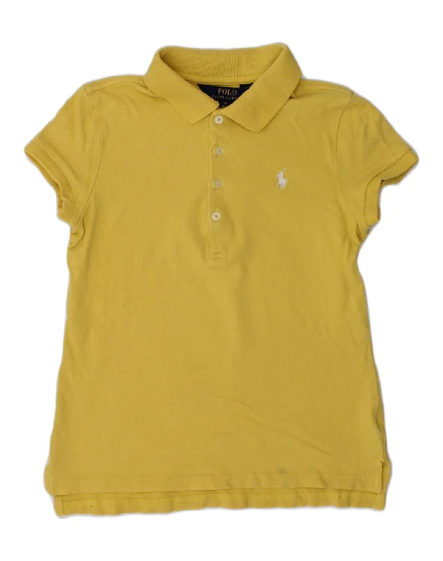 formal polo shirts for men -POLO RALPH LAUREN Boys Polo Shirt 8-9 Years Medium  Yellow