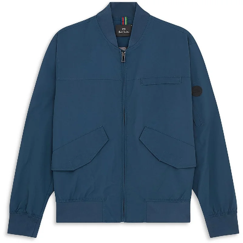 men's wool jackets -PS Paul Smith Mens Zipper Warm Bomber Jacket