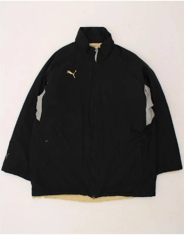 men's winter jackets -PUMA Mens Windbreaker Jacket UK 44 2XL Black