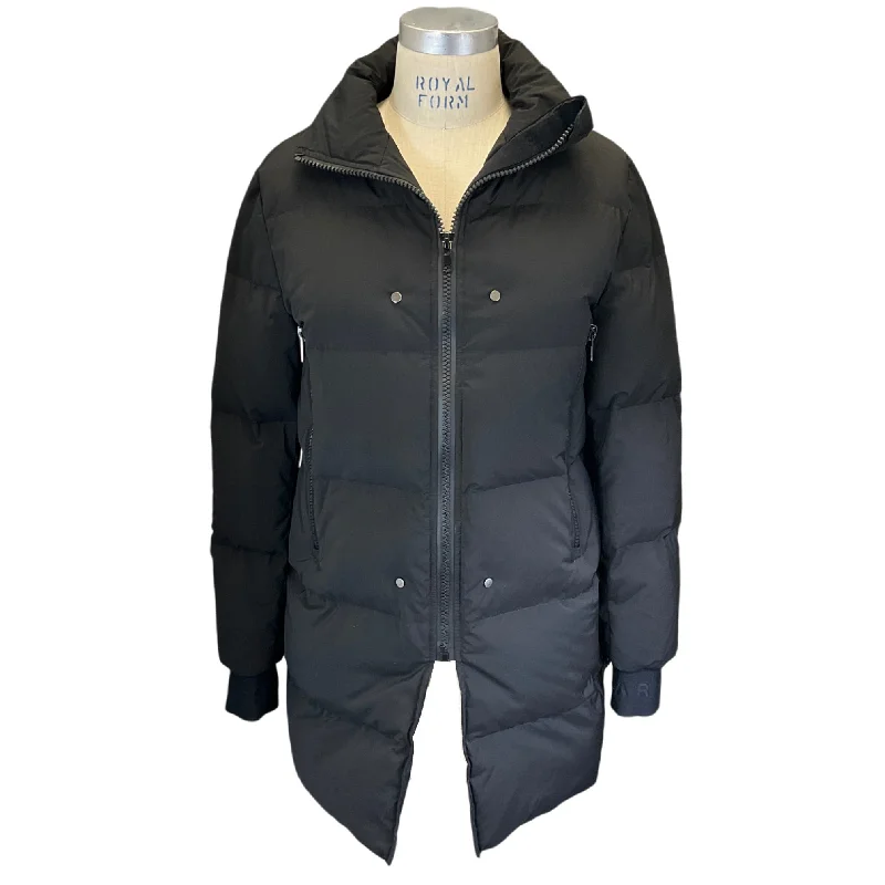 men's wool-blend trench coats -The Arrivals Black Down Puffer Jacket