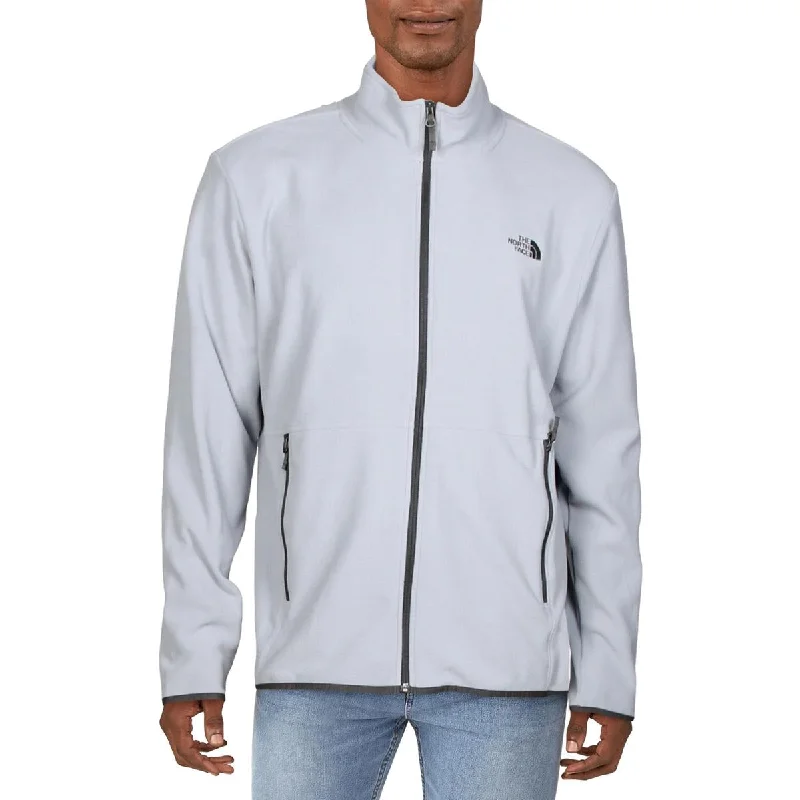 men's utility jackets -The North Face Mens Glacier Fleece Lightweight Jacket