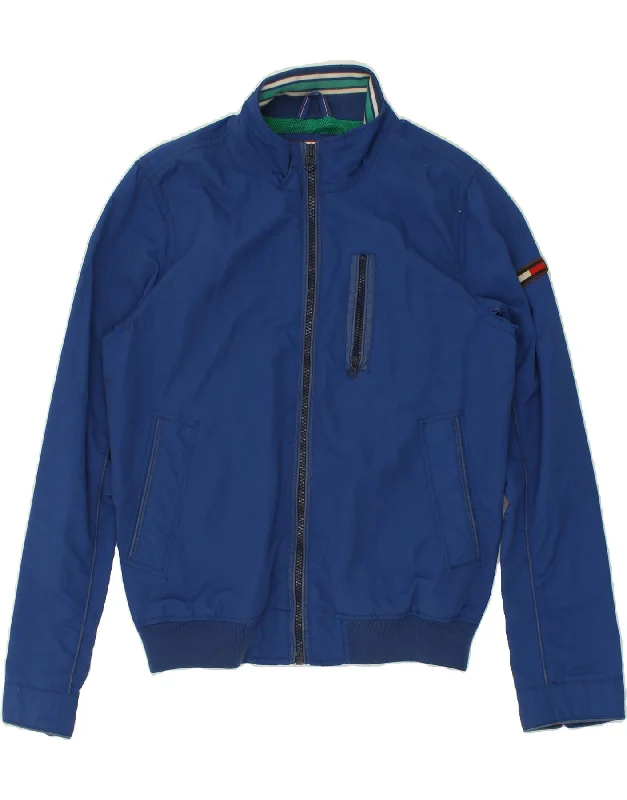 men's winter jackets -TOMMY HILFIGER Mens Bomber Jacket UK 40 Large Blue Nylon