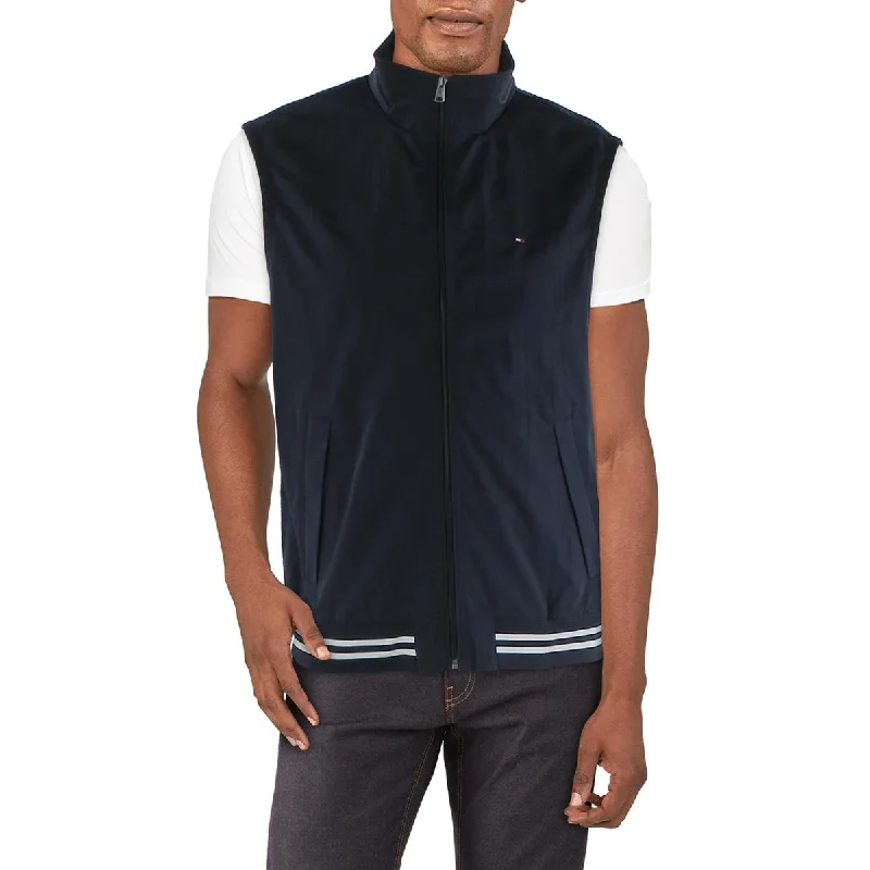 men's quilted jackets -Tommy Hilfiger Mens Lightweight Sleeveless Bomber Jacket