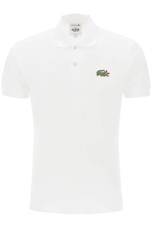 casual polo shirts for men -Lacoste netflix stranger things polo shirt in organic cotton classic fit