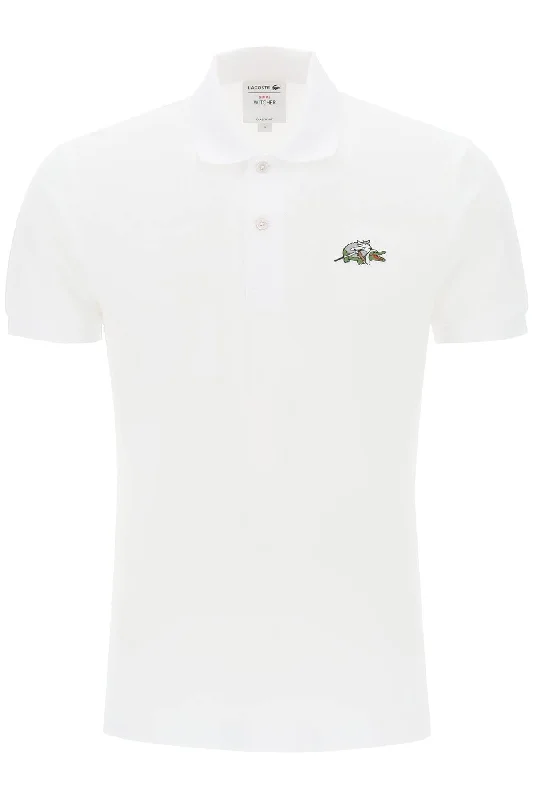 men's slim-fit polo shirts -Lacoste netflix the witcher polo shirt in organic cotton classic fit