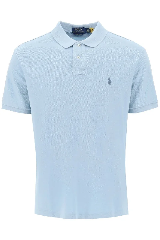 stylish plain polo shirts for men -Polo ralph lauren pique cotton polo shirt