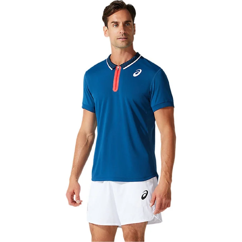 fitted polo shirts for outdoor sports -Asics Mens Match Rugby Polo Shirt