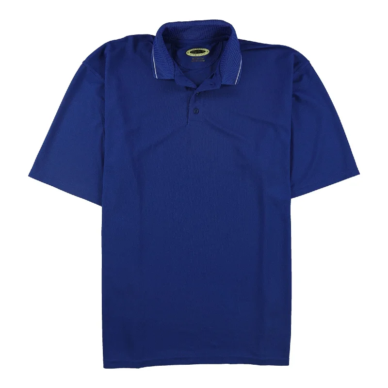 men's fashion polo shirts -Colorado Timberline Mens Poly-Dri Rugby Polo Shirt, Blue, X3XL