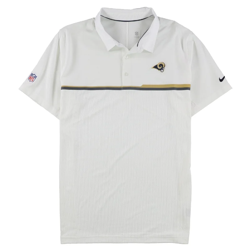 fitted polo shirts for outdoor sports -Nike Mens Rams Logo Rugby Polo Shirt