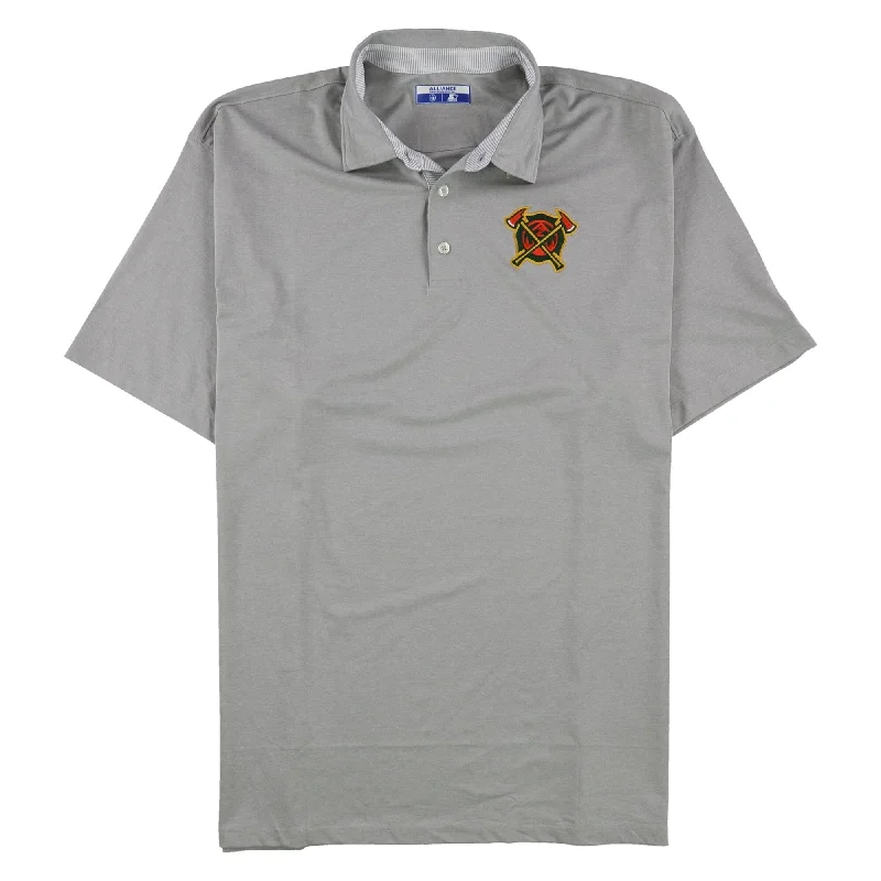 men's classic ribbed polo shirts -Starter Mens Arizona Hotshots Logo Rugby Polo Shirt