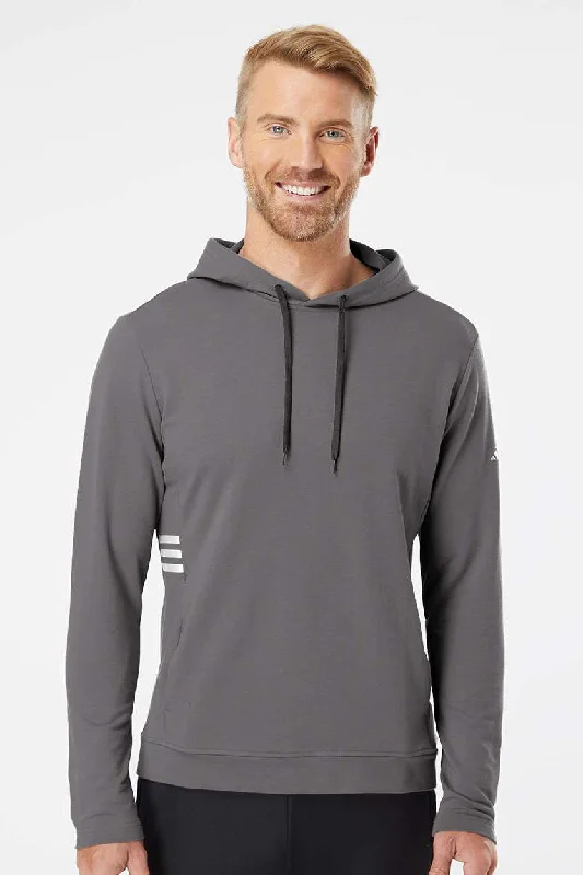 trendy hoodies for men -Adidas Mens Hooded Sweatshirt Hoodie w/ Pockets - Grey