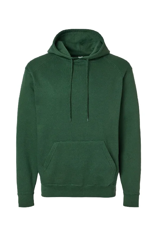 men's comfortable sweatshirts -C2 Sport Mens Hooded Sweatshirt Hoodie w/ Pouch Pocket - Forest Green