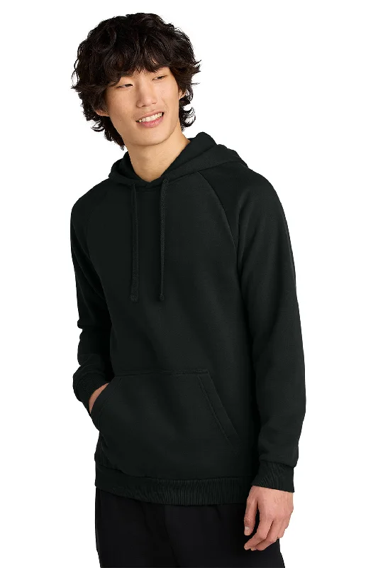 stylish men's hoodies -District Mens Cloud Fleece Hooded Sweatshirt Hoodie w/ Pouch Pocket - Jet Black - New