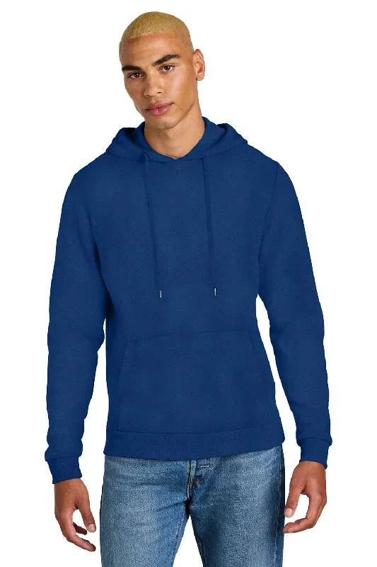 basic hoodies for men -District Mens Perfect Tri Fleece Hooded Sweatshirt Hoodie w/ Pouch Pocket - Deep Royal Blue