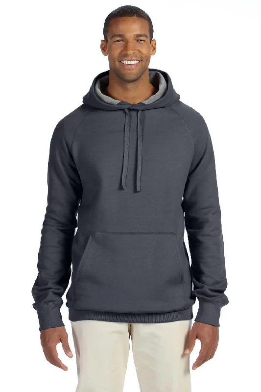 basic hoodies for men -Hanes Mens Nano Fleece Hooded Sweatshirt Hoodie w/ Pouch Pocket - Heather Charcoal Grey - Closeout