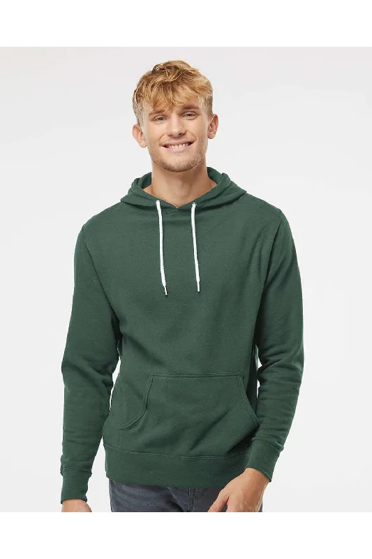 oversized sweatshirts for men -Independent Trading Co. Mens Hooded Sweatshirt Hoodie w/ Pouch Pocket - Alpine Green