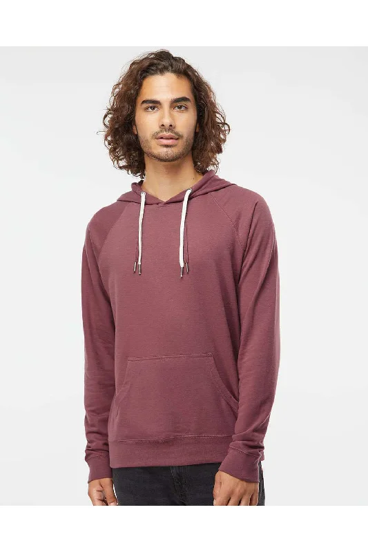 basic hoodies for men -Independent Trading Co. Mens Icon Loopback Terry Hooded Sweatshirt Hoodie w/ Pouch Pocket - Port