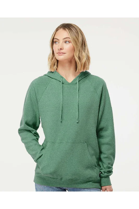 graphic hoodies for men -Independent Trading Co. Mens Special Blend Raglan Hooded Sweatshirt Hoodie w/ Pouch Pocket - Sea Green