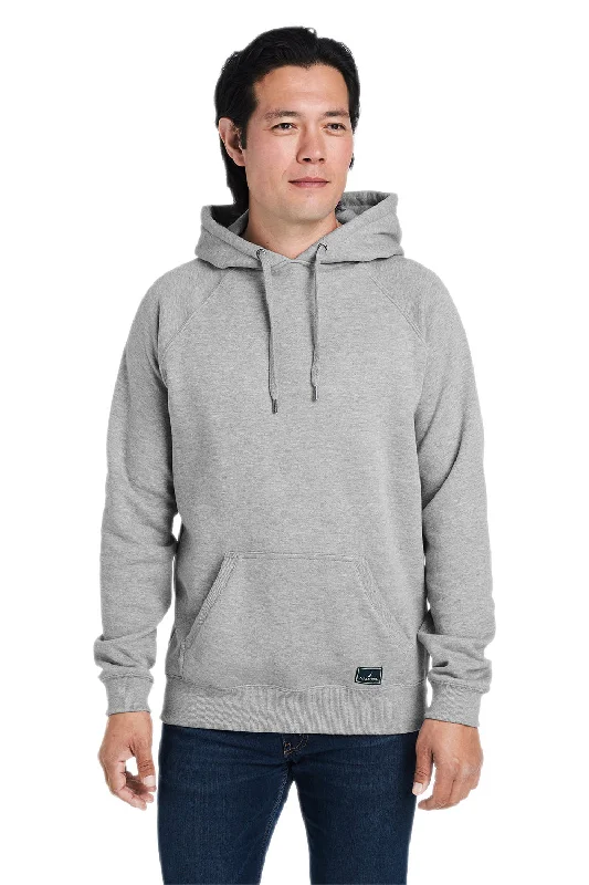 custom sweatshirts for men -Nautica Mens Anchor Fleece Hooded Sweatshirt Hoodie w/ Pouch Pocket - Heather Oxford Grey