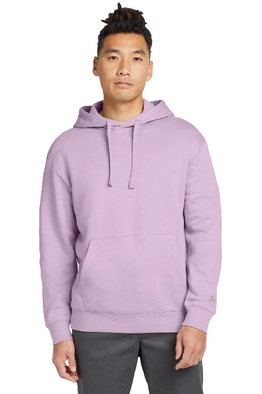 cotton hoodies for men -New Era Mens Heritage Fleece Hooded Sweatshirt Hoodie w/ Pouch Pocket - Lavender Purple - New