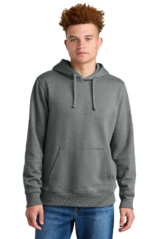 athletic-inspired sweatshirts for men -The North Face Mens Hooded Sweatshirt Hoodie w/ Pouch Pocket - Heather Medium Grey - New