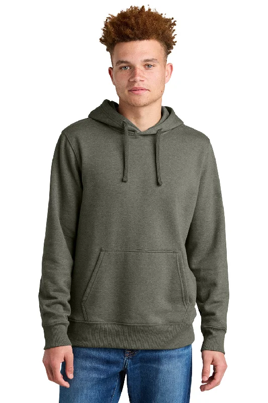 men's logo sweatshirts -The North Face Mens Hooded Sweatshirt Hoodie w/ Pouch Pocket - Heather New Taupe Green - New