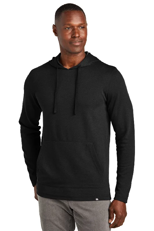 stylish sweatshirts for men -TravisMathew Mens Coveside Wrinkle Resistant Hooded Sweatshirt Hoodie w/ Pouch Pocket - Black - New