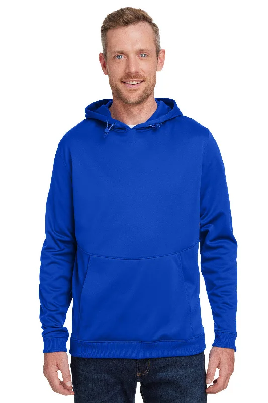 casual hoodies for men -Under Armour Mens Storm Armourfleece Water Resistant Hooded Sweatshirt Hoodie w/ Pouch Pocket - Royal Blue